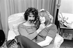 Frank Zappa Composer and musician and wife Gila. January 1971 71-00141