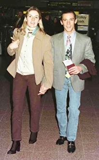 Frankie Dettori jockey and girlfriend Catherine Allen leaving Heathrow Airport for Tokyo Frankie Dettori jockey and girlfriend Catherine Allen leaving Heathrow Airport for Tokyo
