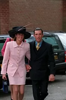Images Dated 18th June 1998: Frankie Dettori Jockey June 98 At Royal Ascot with his wife