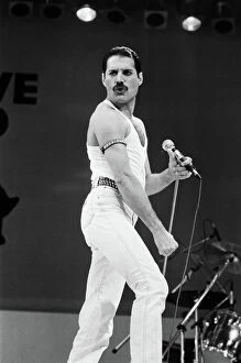 Rock Gallery: Freddie Mercury, lead singer of British rock group Queen