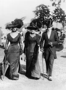 French Fashion at Ranelagh Gardens, London, July 1908 French Fashion at Ranelagh Gardens, London, July 1908