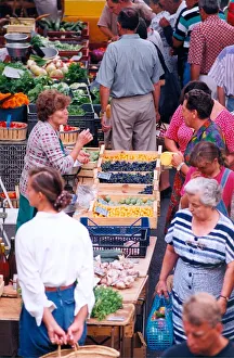 Fruit and vegetables on sale at a Provence market in March 1996 Fruit and vegetables on sale at a Provence market in March 1996
