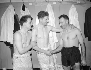 Fulham v Brristol Rovers March 1958 After their three one victory over Rovers three Fulham v Brristol Rovers March 1958 After their three one victory over Rovers three