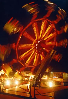 Fun seekers enjoying all the fun of the fair at the Stokesley Fair 20th July 1997 Fun seekers enjoying all the fun of the fair at the Stokesley Fair 20th July 1997