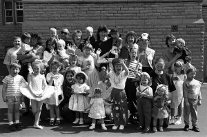 00611 Gallery: Fun time... youngsters in fancy dress enjoy the sunshine at a fun day at Birkby Community