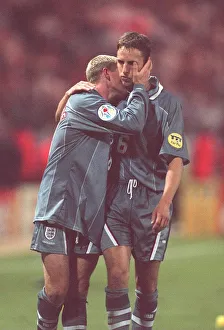 Gareth Southgate was distraught after missing the penalty that knocked England out of Gareth Southgate was distraught after missing the penalty that knocked England out of