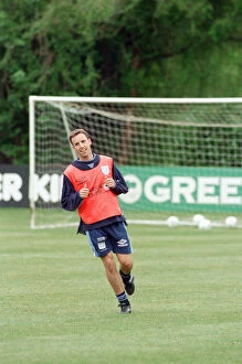 Images Dated 16th May 1996: Gareth Southgate, pictured training for England Football Team, at Bisham Abbey, Berkshire