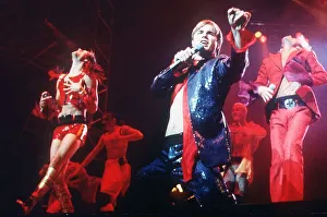 Gary Barlow Take That in concert Manchester Arena with dancers August 1995 Gary Barlow Take That in concert Manchester Arena with dancers August 1995