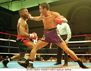 Images Dated 26th August 1995: Gary Jacobs throws punch Pernell Whitaker boxing 26th August 1995