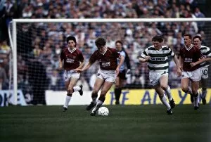 Images Dated 30th August 1989: Gary MacKay in action against Celtic August 1989