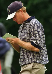 Gary Nicklaus with his score card July 1997 Gary Nicklaus with his score card July 1997