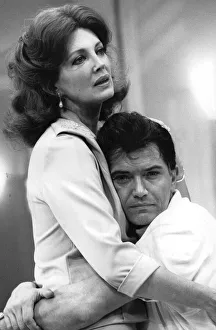 Gayle Hunnicutt and Martin Shaw acting together in play The Big Knife - September 1987 Gayle Hunnicutt and Martin Shaw acting together in play The Big Knife - September 1987