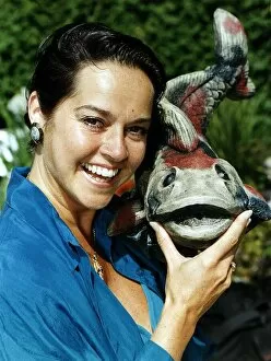 Images Dated 6th July 1993: Gemma Crawford Actress with Model fish