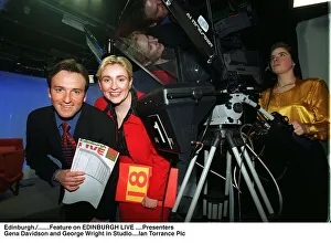 Gena Davidson and George Wright in Studio A©mirrorpix Gena Davidson and George Wright in Studio A©mirrorpix
