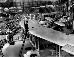 General view of the Aero Exhibition at Olympia. July 1929 P004675 General view of the Aero Exhibition at Olympia. July 1929 P004675
