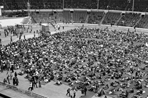 Images Dated 5th August 1972: A general view of the audience at the London Rock and Roll Show at Wembley Stadium