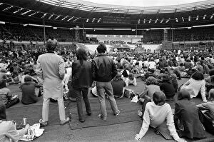 Images Dated 5th August 1972: A general view of the audience at the London Rock and Roll Show at Wembley Stadium