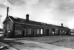 Images Dated 2nd March 1987: A general view of Bishop Aucklands old derelict Railway Station on 2nd March 1987