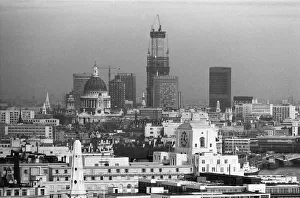 General view of the City of London during the construction of the National Westminster General view of the City of London during the construction of the National Westminster