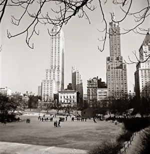 A general view showing the ice rink in New York's Central Park A general view showing the ice rink in New York's Central Park