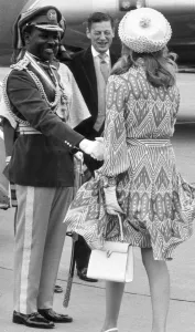 General Yakuba Jack Gowan seen here being greeted by HRH Princess Alexandra General Yakuba Jack Gowan seen here being greeted by HRH Princess Alexandra