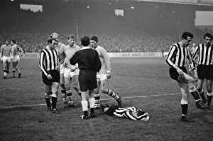 Geoff Allen, making his First Division debut for Newcastle United Geoff Allen, making his First Division debut for Newcastle United