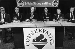 GEOFFREY HOWE, LORD WHITELAW, MARGARET THATCHER, CECIL PARKINSON GEOFFREY HOWE, LORD WHITELAW, MARGARET THATCHER, CECIL PARKINSON