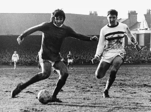 George Best in action for Manchester United FC February 1970 George Best in action for Manchester United FC February 1970