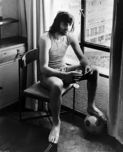 George Best footballer in his hotel in Marbella Spain May1972 George Best footballer in his hotel in Marbella Spain May1972