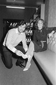 Images Dated 8th November 1982: George Best, Footballer, makes a guest appearance at a shoe shop, Glasgow, Scotland
