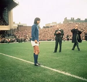George Best footballer Manchester United footballer surrounded by photographers at