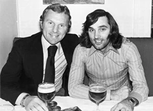 George Best of Fulham celebrating after being fined only £75 by the F.A