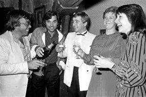 Images Dated 1st September 1982: George Best with Patrick Lineham, Chris Benbrook, Carolyn Furby
