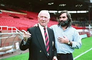 Images Dated 5th September 1990: george best, former soccer player with sir matt busby. sept 90-7843 www