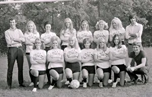 George Best trains womens charity football team Blinkers United Girls ladies George Best trains womens charity football team Blinkers United Girls ladies