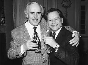George Cole Actor with actor David Jason actor February 1986 dbase msi George Cole Actor with actor David Jason actor February 1986 dbase msi