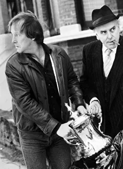 George Cole Actor with Co star in the television series Minder Dennis Waterman posing George Cole Actor with Co star in the television series Minder Dennis Waterman posing