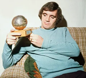 George Connelly with Player Of The Year trophy September 1974 George Connelly with Player Of The Year trophy September 1974