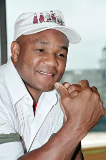 Images Dated 24th September 1990: George Foreman, tomorrow he is fighting Terry Anderson at the London Arena