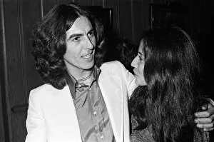 George Harrison and his girlfriend Olivia. 18th November 1976 George Harrison and his girlfriend Olivia. 18th November 1976