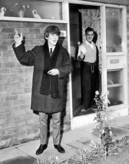 George Harrison says goodbye to his father, December 1963