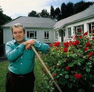 George McDonald Fraser November 1978 Pictured in his garden