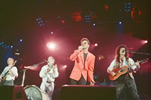 George Michael and the 3 remaining members of Queen perform the song '39" George Michael and the 3 remaining members of Queen perform the song '39"