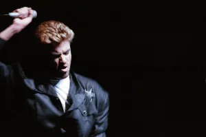 George Michael in concert. Faith World Tour, Earls Court, London. 10th June 1988 George Michael in concert. Faith World Tour, Earls Court, London. 10th June 1988
