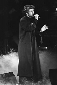 Images Dated 1st April 1987: George Michael performing at the Stand by Me: AIDS Day Benefit concert at Wembley Arena