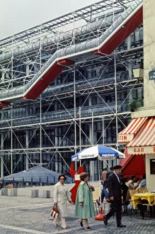 Georges Pompidou Centre, Paris, France. August 1977