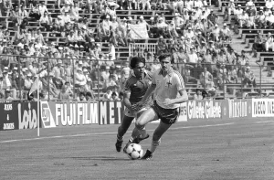 Gerry Armstrong Northern Ireland 1 France 4 1982 during World cup in Spain Gerry Armstrong Northern Ireland 1 France 4 1982 during World cup in Spain