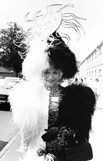 Gertrude Shilling in ostrich feather hat at Royal Ascot June 1979 Gertrude Shilling in ostrich feather hat at Royal Ascot June 1979