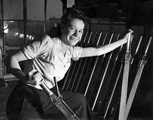 Getting the munition trains through has developed her muscles. Mrs Getting the munition trains through has developed her muscles. Mrs