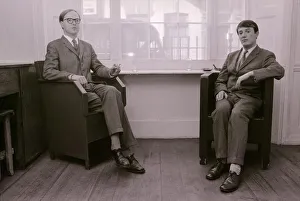 Images Dated 30th August 1972: Gilbert and George pictured in Fouriers Street, East London. August 1972